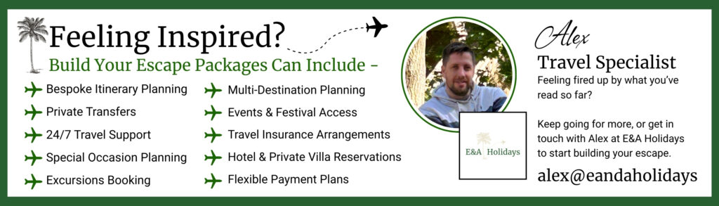 alex smart independant travel agent for E&A Holidays, Bespoke Build Your Escape packages picture