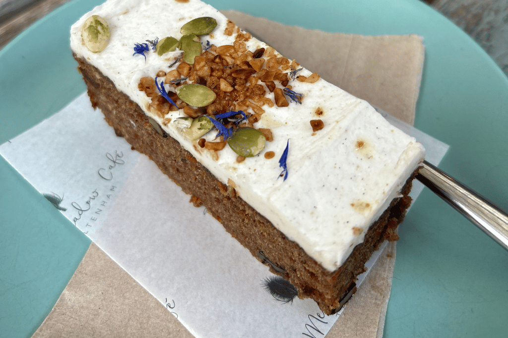 Cox Meadow Cafe Cheltenham Vegan Carrot Cake
